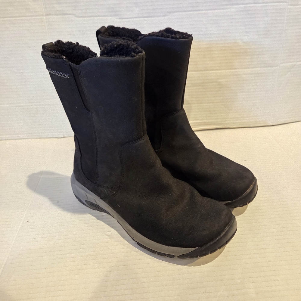 Merrell Encore 4 Tall Zip Polar Boots winter 9.5 Waterproof Black Shoes 100grm